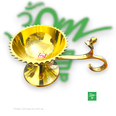 Brass Dhupauro With Attractive Handle